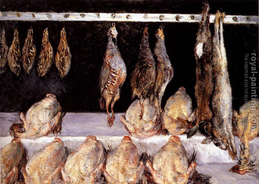 Gustave Caillebotte : Display Of Chickens And Game Birds